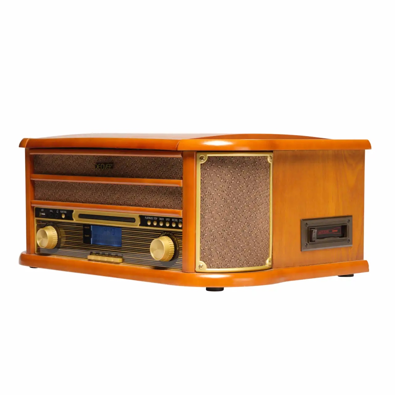 Gramofonbaku GRM014 Premium Gramofon– Bluetooth FM Retro plak Çalar 5 Gramofonbaku GRM014 Premium Gramofon– Bluetooth FM Retro plak Çalar - Görsel 5