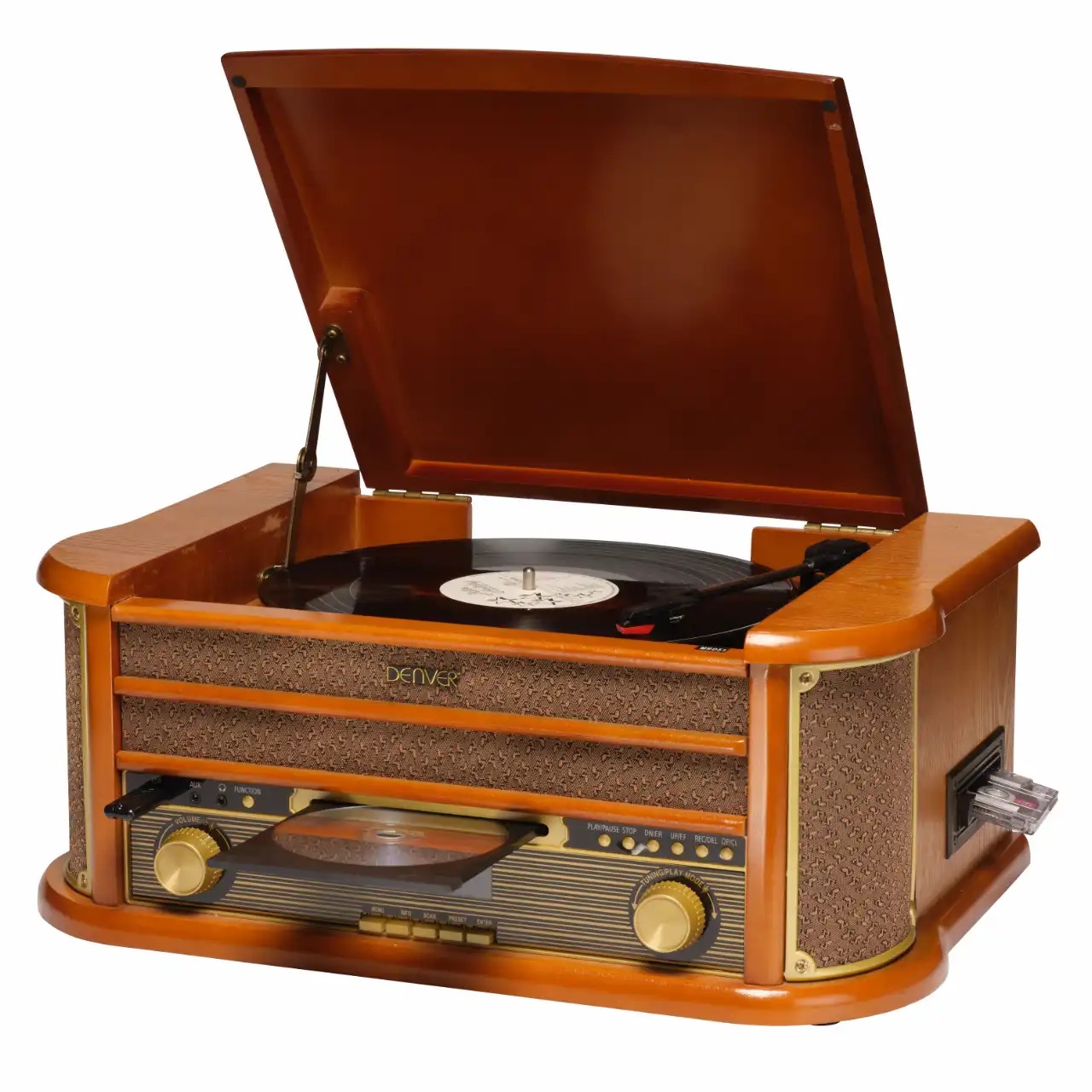 Gramofonbaku GRM014 Premium Gramofon– Bluetooth FM Retro plak Çalar 7 Gramofonbaku GRM014 Premium Gramofon– Bluetooth FM Retro plak Çalar - Görsel 7