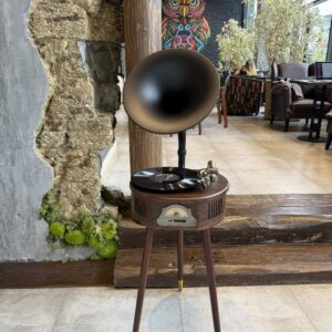 Gramofonbaku GRM008 Premium Ayaqlı Gramofon– Bluetooth FM Retro plak Çalar