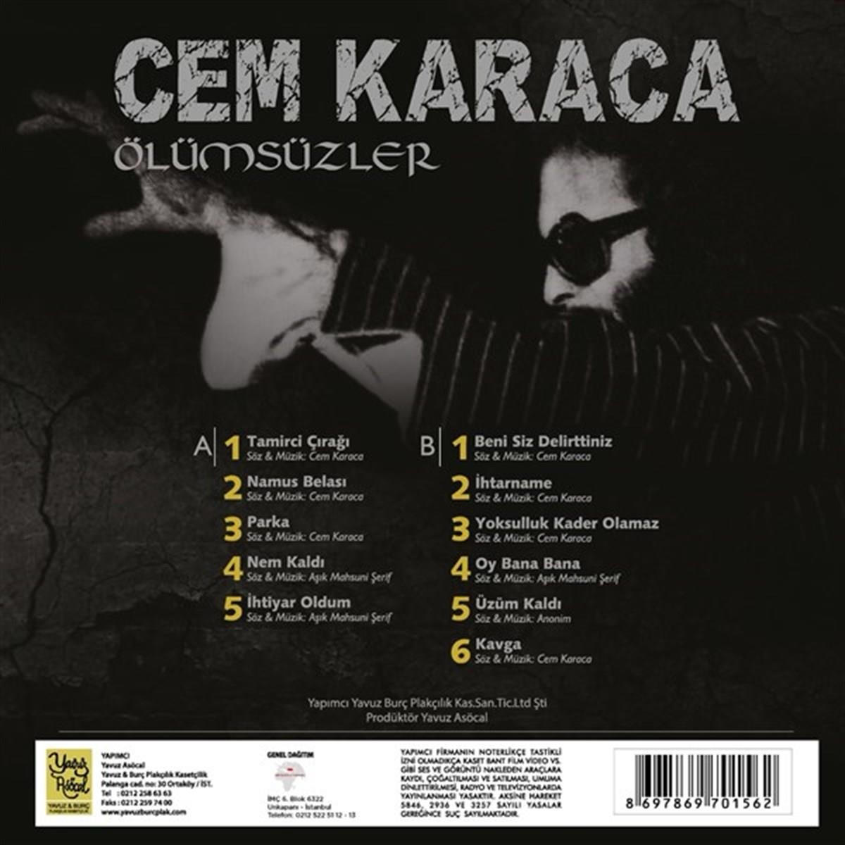 Cem Karaca - Ölümsüzler 1 (plak) Vinyl plastinka 2 Cem Karaca - Ölümsüzler 1 (plak) Vinyl plastinka - Görsel 2