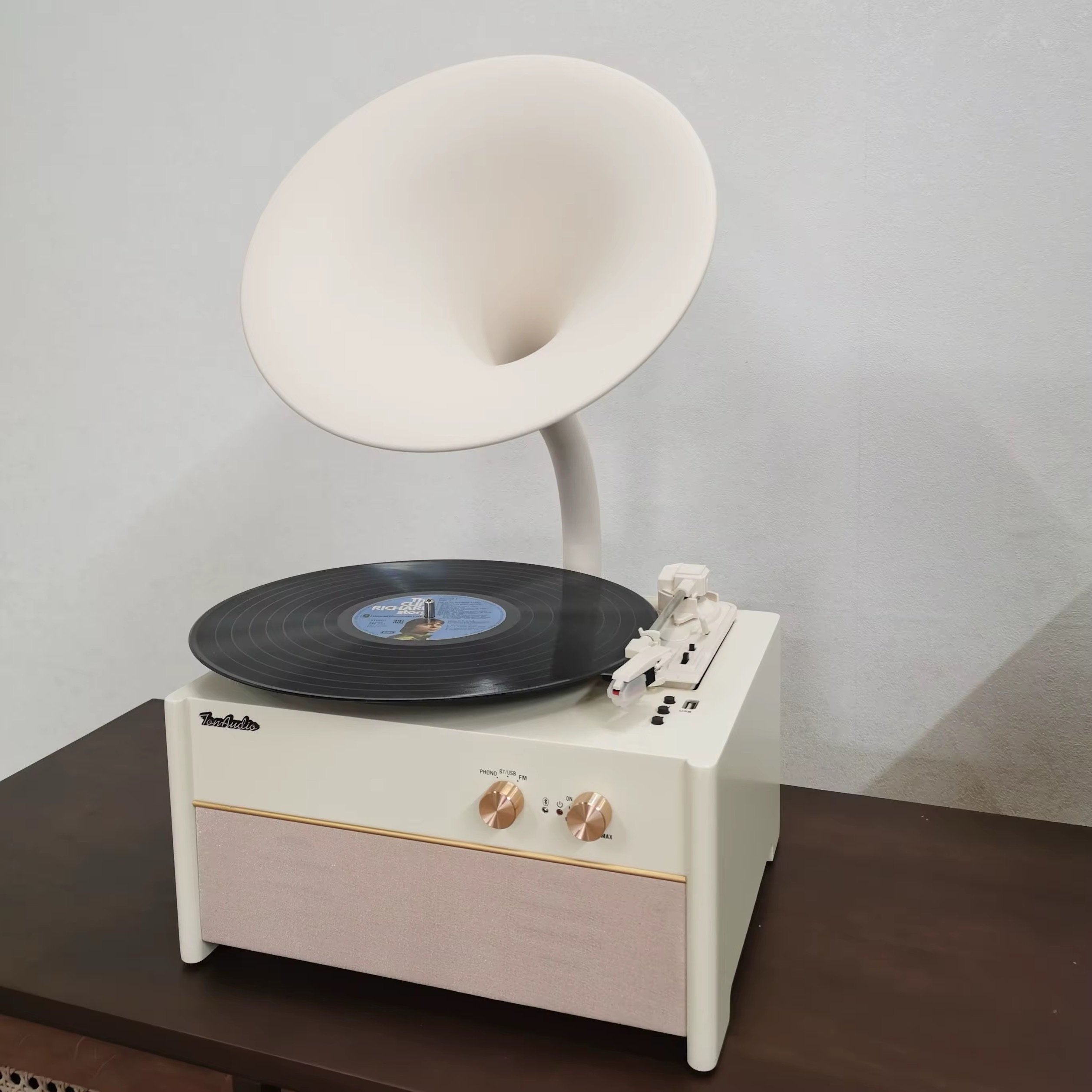 Gramofonbaku GRM009 Premium Gramofon– Bluetooth FM Retro plak Çalar 11 Gramofonbaku GRM009 Premium Gramofon– Bluetooth FM Retro plak Çalar - Görsel 11