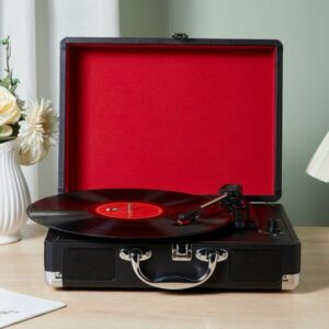 Gramofonbaku GRM011 çanta Pikap – Bluetooth Retro plak Çalar