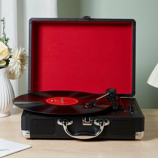 Gramofonbaku GRM011 çanta Pikap – Bluetooth Retro plak Çalar 1 Gramofonbaku GRM011 çanta Pikap – Bluetooth Retro plak Çalar