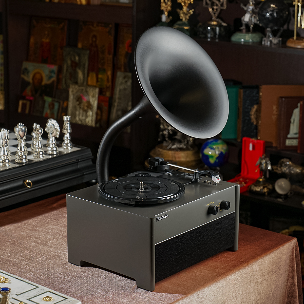 Gramofonbaku GRM013 Premium Gramofon– Bluetooth FM Retro plak Çalar 8 Gramofonbaku GRM013 Premium Gramofon– Bluetooth FM Retro plak Çalar - Görsel 8