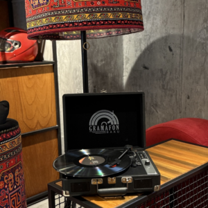 Gramofonbaku GRM001 qara çanta Pikap – Bluetooth Retro plak Çalar
