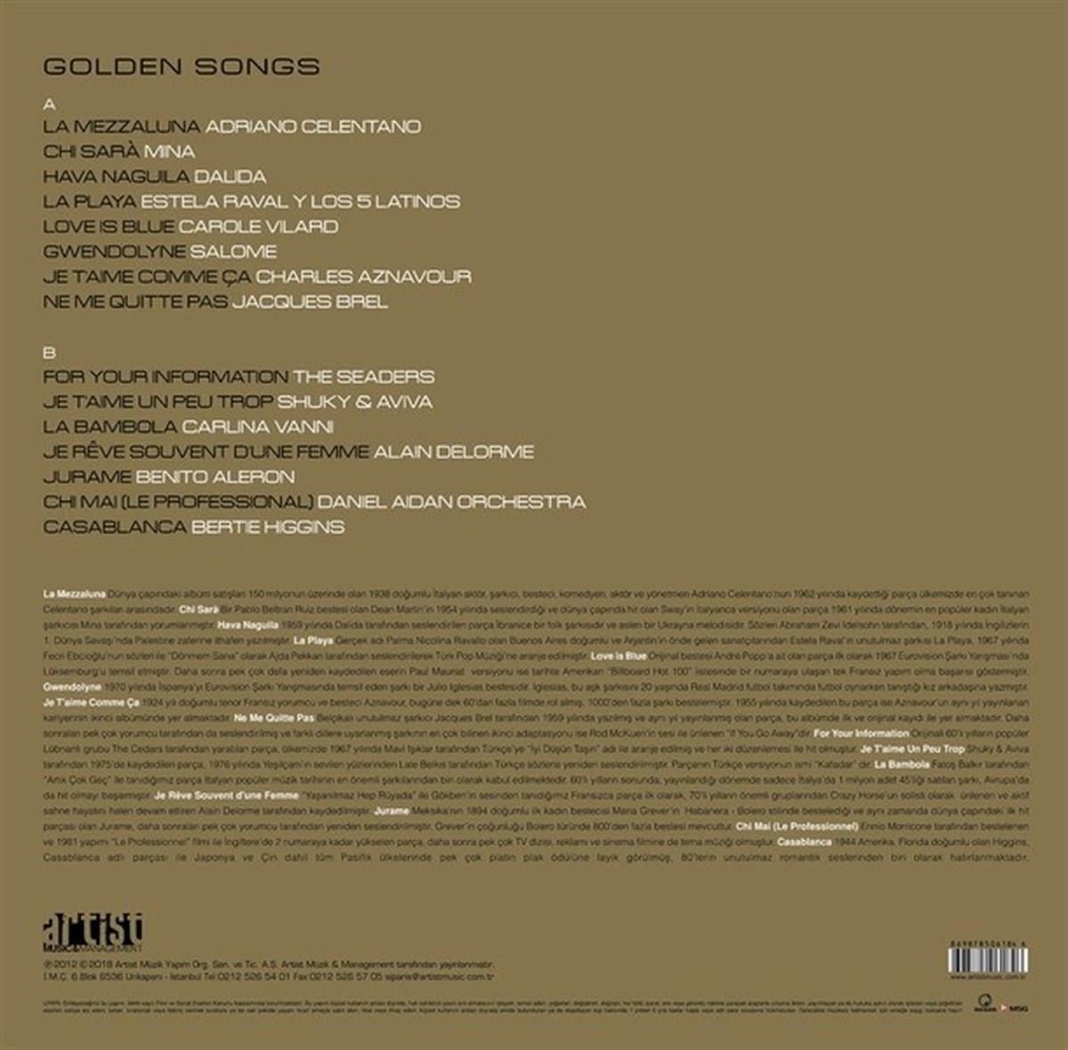 Golden Songs - Qarışıq xarici Vinyl (Plak)- Vinyl plastinka Kopyası 2 Golden Songs - Qarışıq xarici Vinyl (Plak)- Vinyl plastinka Kopyası - Görsel 2